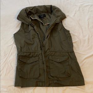Olive green army vest